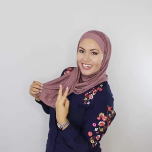 Foulard sans épingles vieux rose