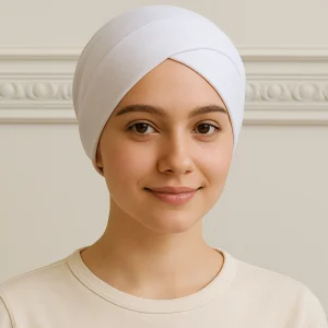 Bonnet Croisé Blanc