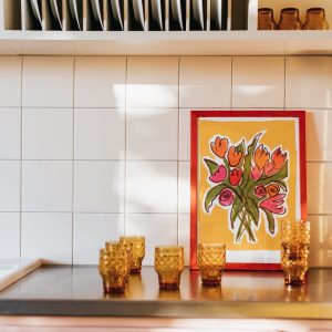AFFICHE A3 BOUQUET YELLOW