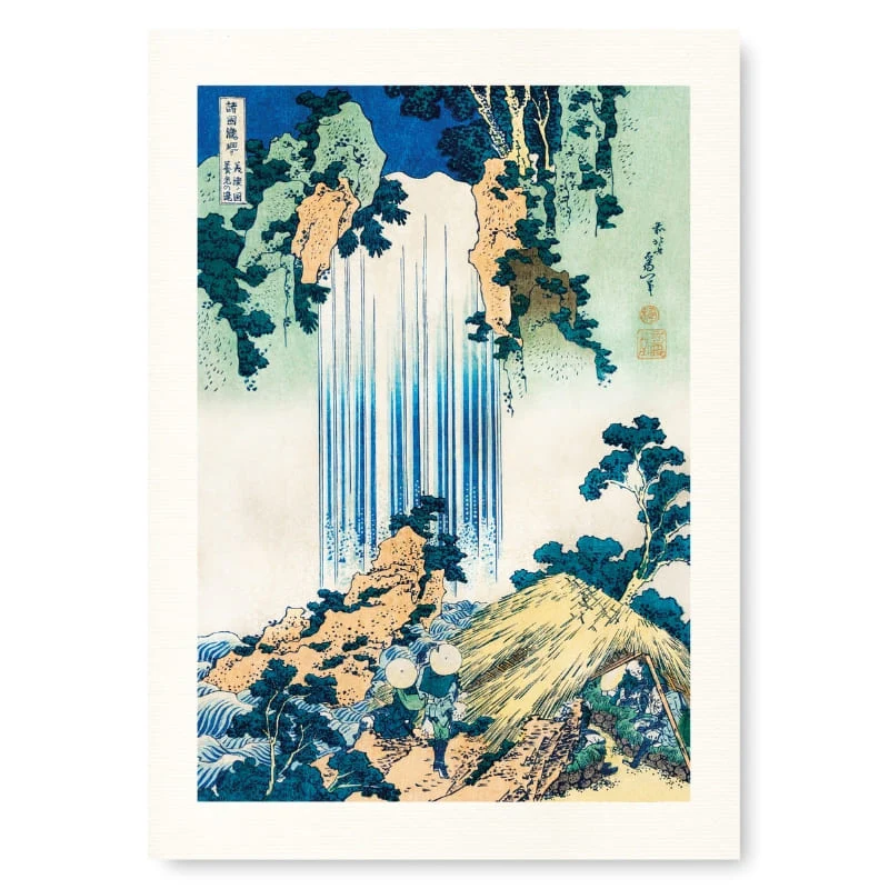 Affiche Japonaise Cascade de Yoro