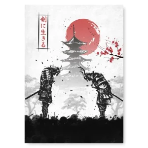 Affiche Japonaise Duel de Samouraï