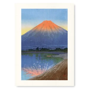 Affiche Japonaise Lac Yamanaka