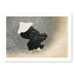 Affiche Japonaise Tempête de Neige