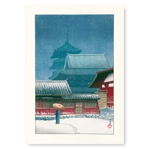 Affiche Japonaise Temple Tennoji